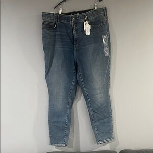 Eddie Bauer Women's Ankle Jeans in Classic Blue Size 20W